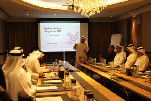 High-Level Meeting on Ease of Doing Business in Ras Al Khaimah Held at Waldorf Astoria
