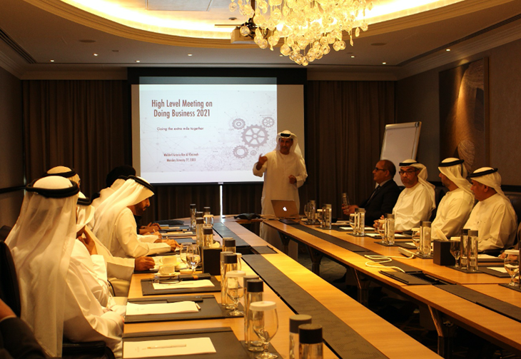 High-Level Meeting on Ease of Doing Business in Ras Al Khaimah Held at Waldorf Astoria