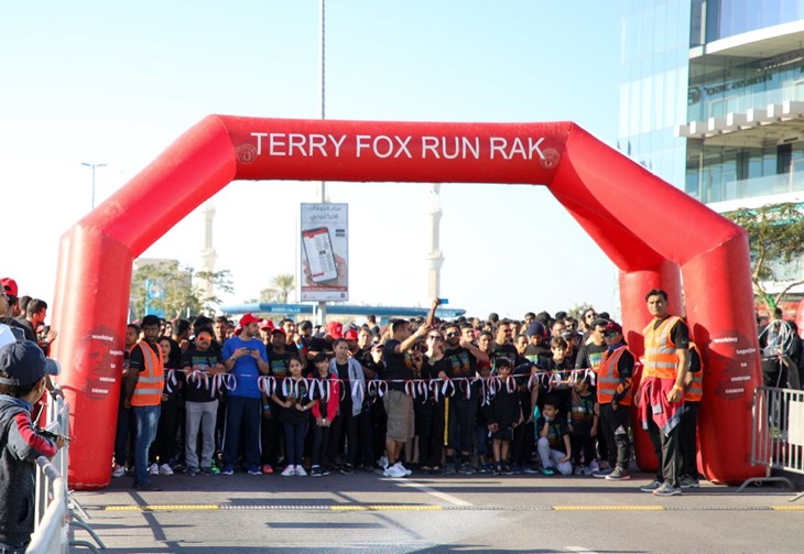 Ruler of Ras Al Khaimah Gives Starting Signal for Terry Fox Run