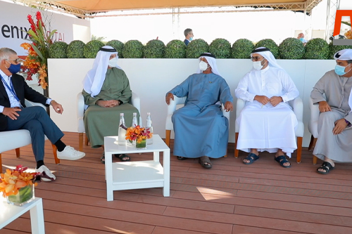 H.H. Sheikh Saud attends the finale of the Ras Al Khaimah Championship golf tournament