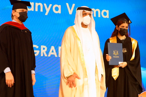 H.H. Sheikh Saud attends the graduation ceremony of the Class of 2022 students of Ras Al Khaimah Academy 