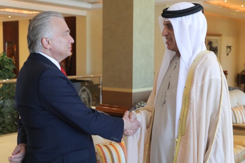 RAK Ruler receives Costa Rica's Minister for Foreign Affairs