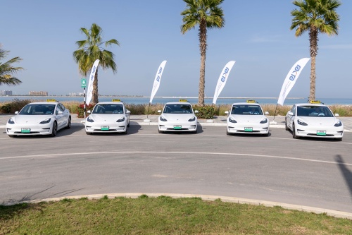 RAKTA launches "Tesla" vehicles within the taxi sector in Ras Al Khaimah