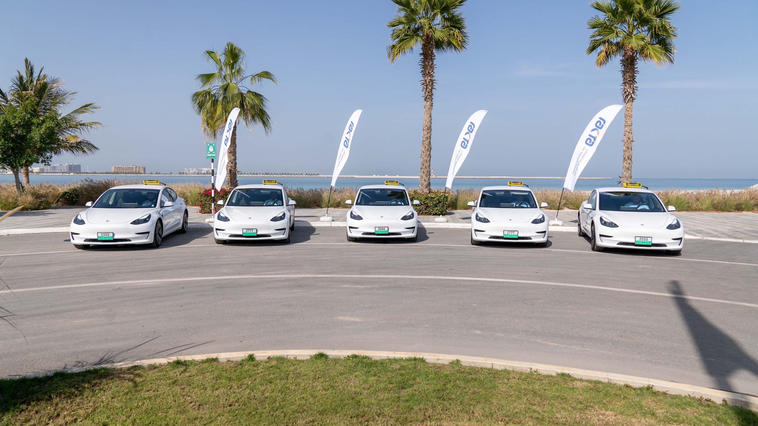 RAKTA launches "Tesla" vehicles within the taxi sector in Ras Al Khaimah