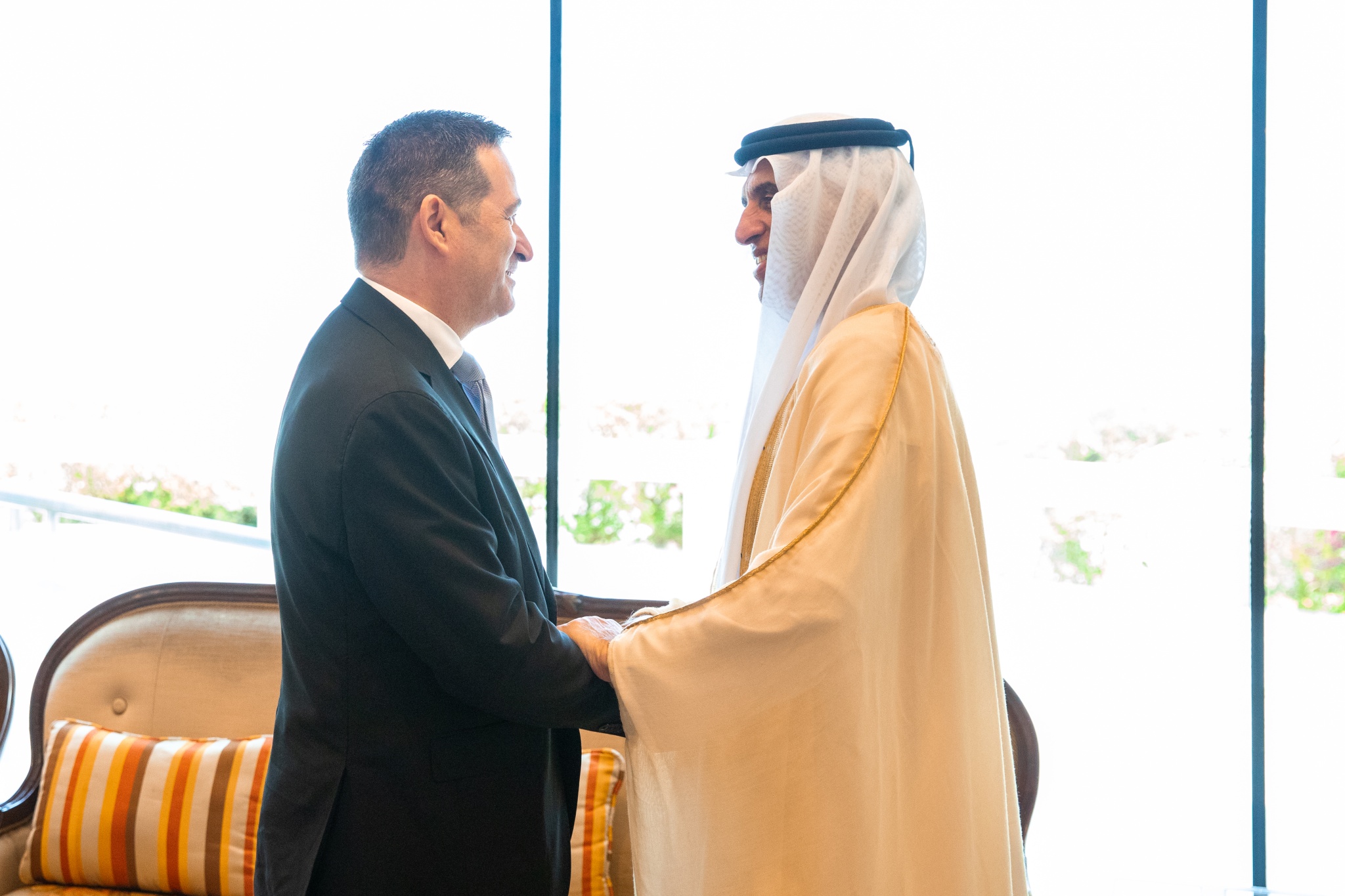Saud bin Saqr receives Swiss ambassador Home Page