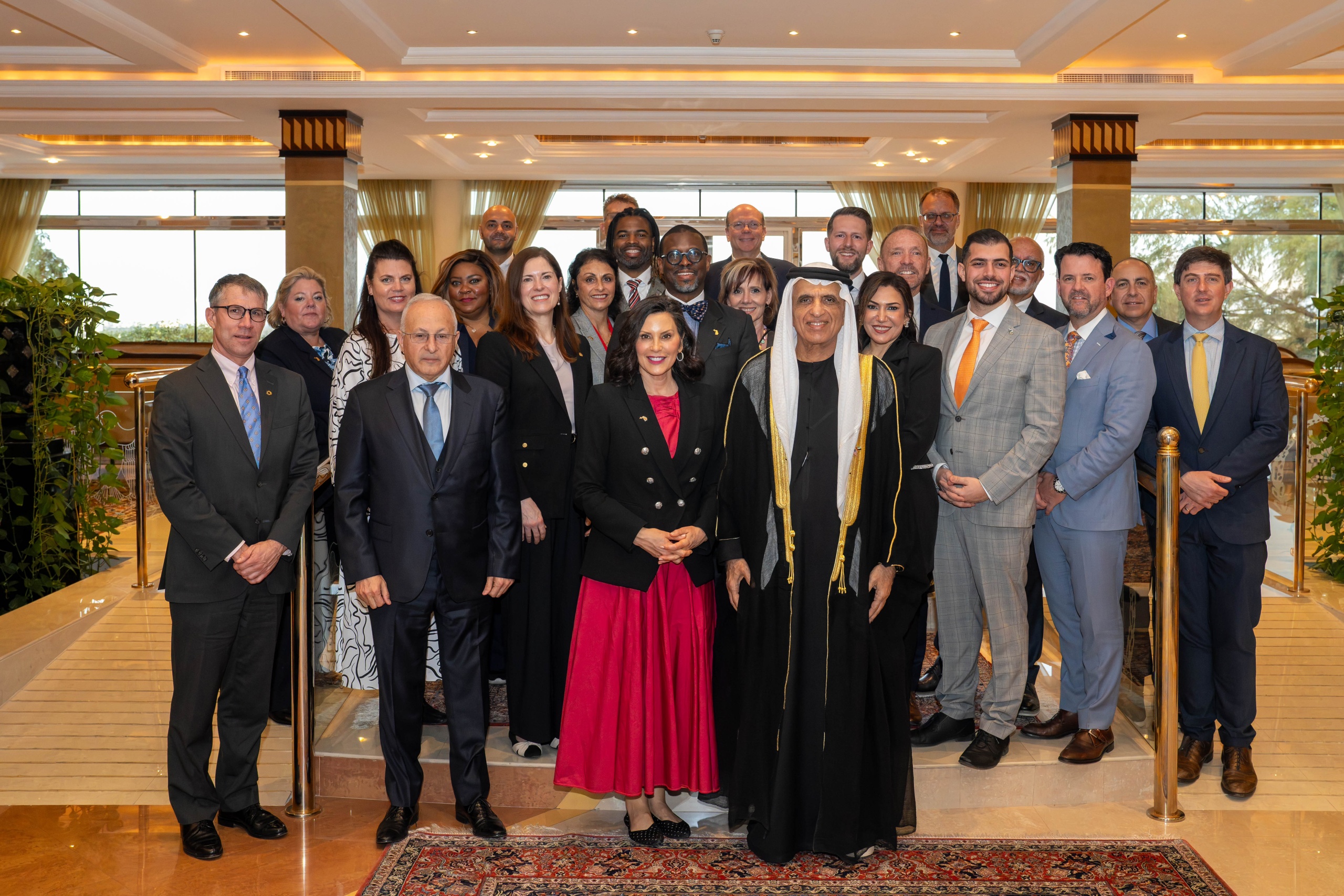 Michigan Governor, witnesses signing of agreement 